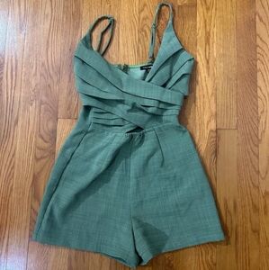 Green Sleeveless Jumpsuit